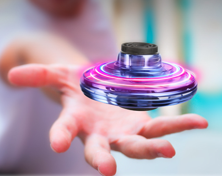 Flynova Flying Spinner UFO Fingertip Upgrade Flight Gyro Flying Spinner  Decompression Toy a Good Christmas Gift For Adult and Kids 